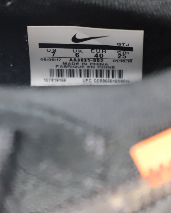 Nike x Off White Vapormax FK Sneakers in Black Polyester - Image 6