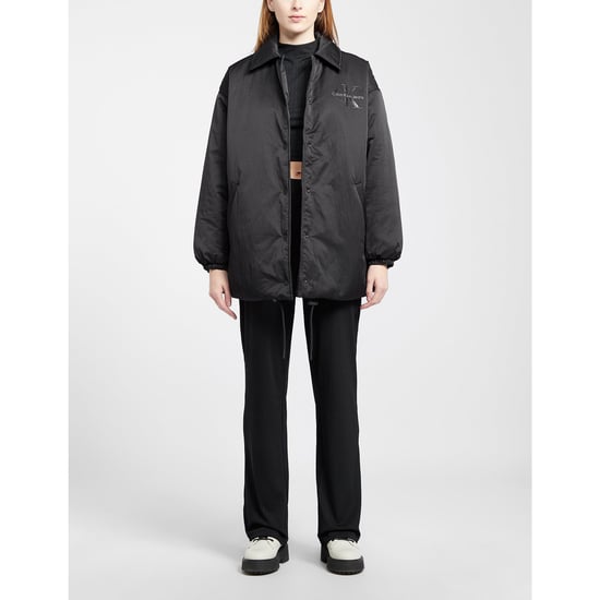 Women's Calvin Klein Oversized Padded Coach Jacket in Black