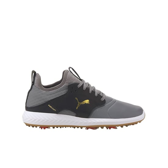 PUMA Ignite Power Adapt Cage Crafted Grey Smooth Leather Mens Trainers 193825 06