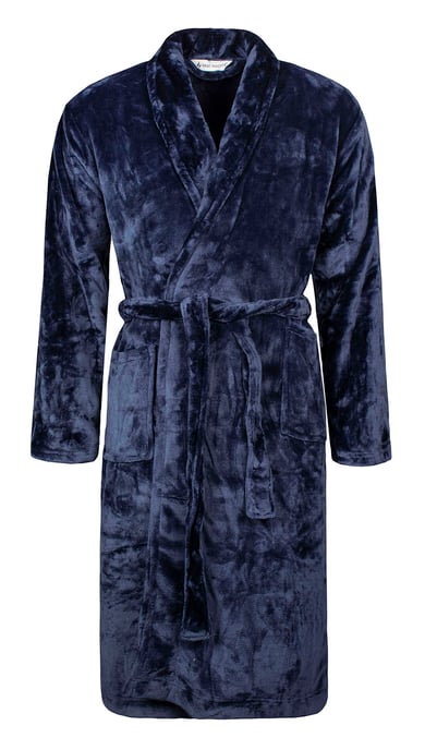 Heat Holders - Soft Warm Mens Dressing Gown - Navy - Image 1