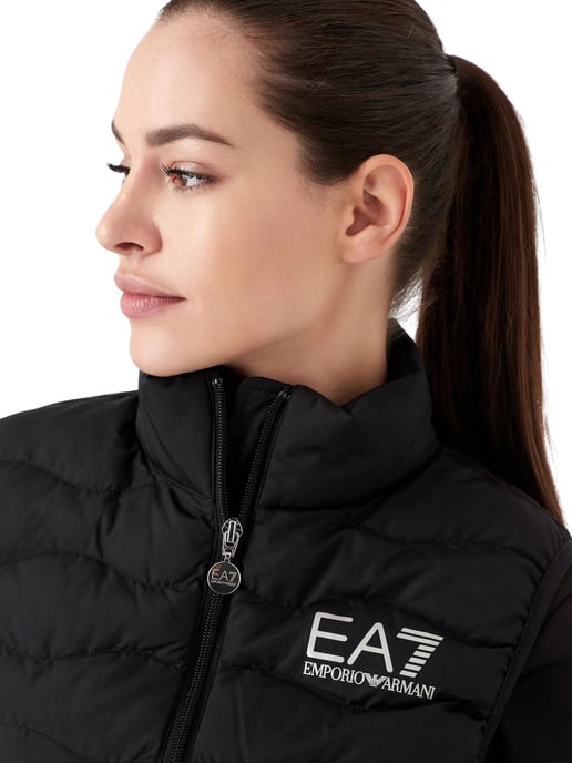 Ea7 damesgilet in zwart - Image 3