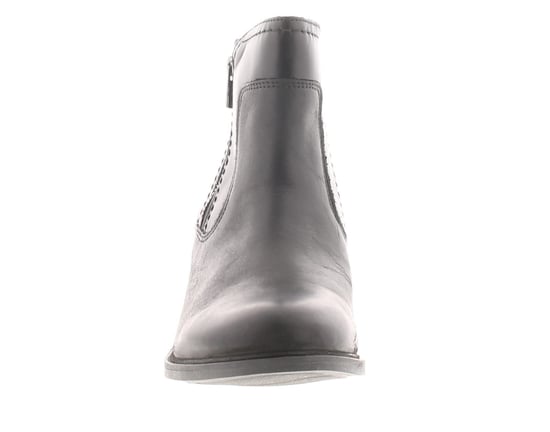 Clarks Womens Ankle Boots Neva Zip Leather Zip black - Image 3