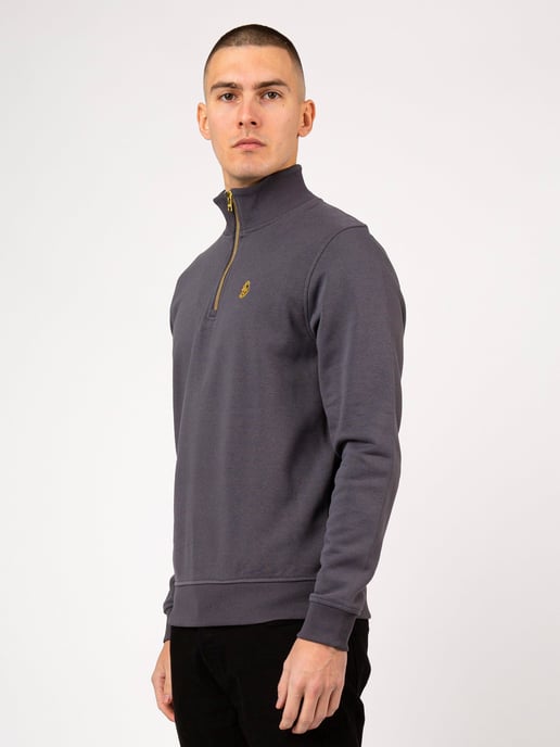 Luke 1977 Higgs Quarter-Zip Sweat Grey