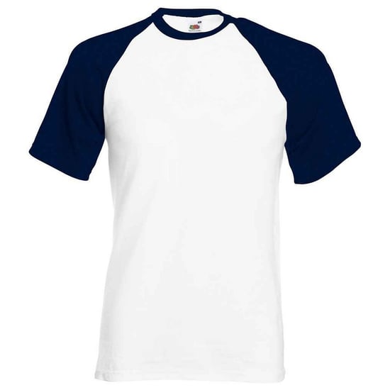 Fruit of the Loom Unisex Volwassen Contrast Honkbal T-shirt (Heidegrijs/Diep marineblauw) - Image 1