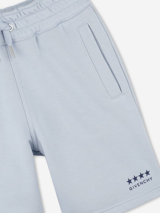 Givenchy Boys Logo Shorts in Blue