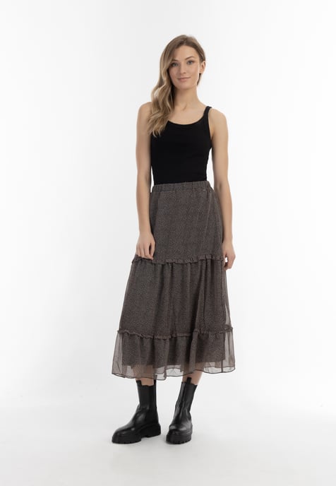 Dreimaster Maxi rok Dames zwart en wit - Image 2