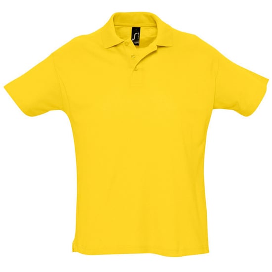 SOLS Heren Zomer II Pique Poloshirt met korte mouwen (Goud) - Image 1