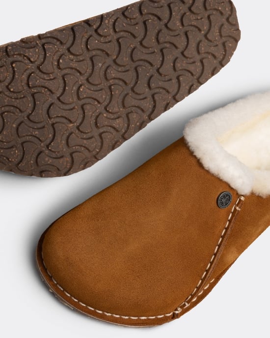 Birkenstock Zermatt Premium Shearling Suede Womens Clogs - Image 4