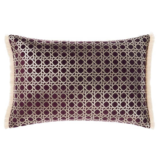 Linen House Taira Fringed Geometric Cushion Cover
