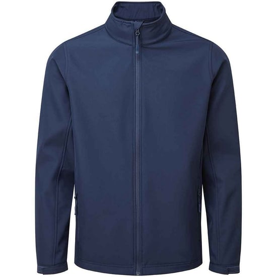 Premier Heren Recycled Wind Resistant Soft Shell Jacket (Marine) - Image 1