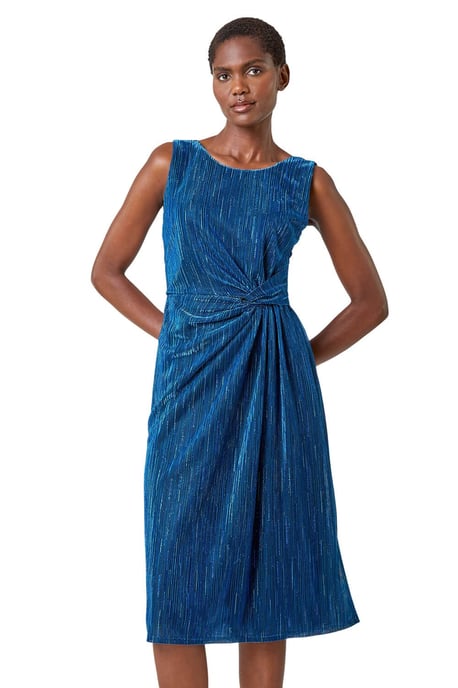 Shimmer Plisse Dress - Image 1