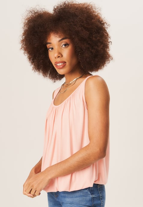 Rouse Neck Oversized Sleeveless Top - Image 3