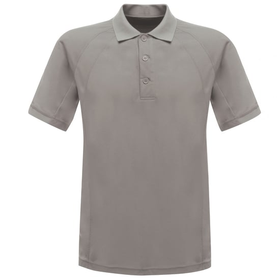 Regatta Heren Coolweave Korte Mouwen Poloshirt (Zilvergrijs) - Image 1
