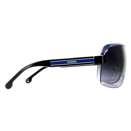 Carrera zonnebril topcar 1/n T5c 9o zwart kristal wit blauw donkergrijze gradiënt - Image 4