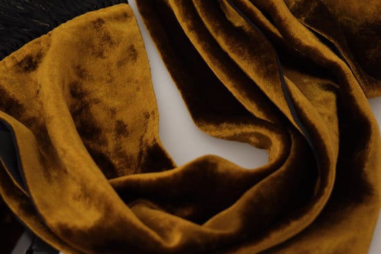 Dolce & Gabbana Brun Herrsjal Varm Halsduk Fransen Silkeskarf för Herrar - Image 5