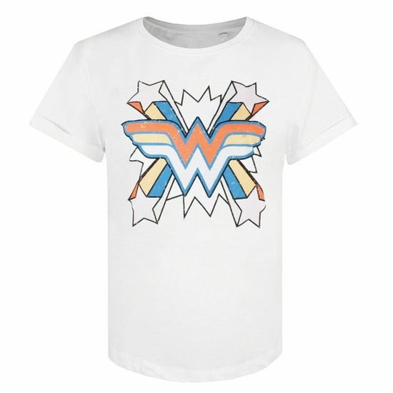 DC Comics Wonder Woman Burst Womens White T-Shirt - Image 1