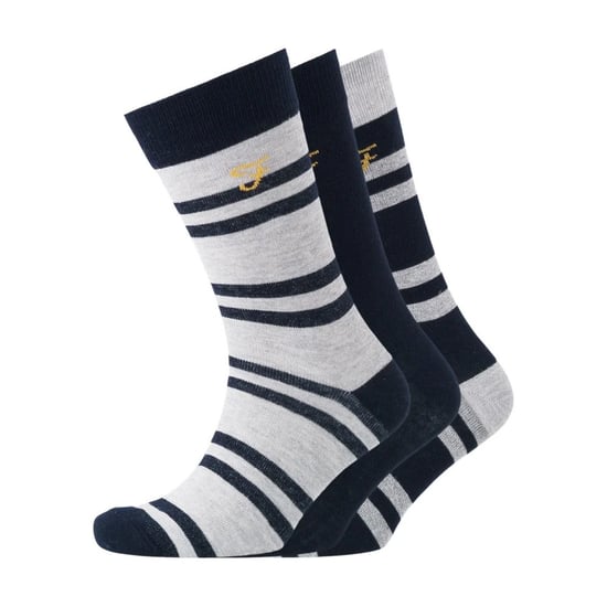 Farah Mens Falton Randiga Strumpor (Förpackning med 3) (Svart/Vit) - Image 1