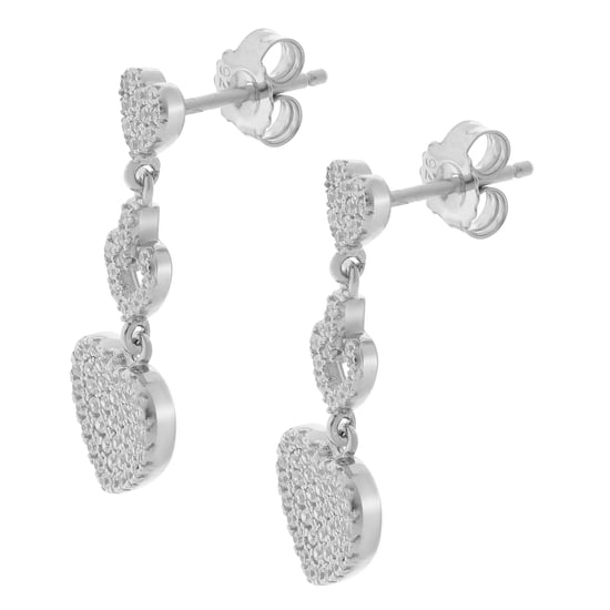Orphelia 'Mille' Women's 925 Sterling Silver Drop Earrings - Silver ZO-7273 - Image 3