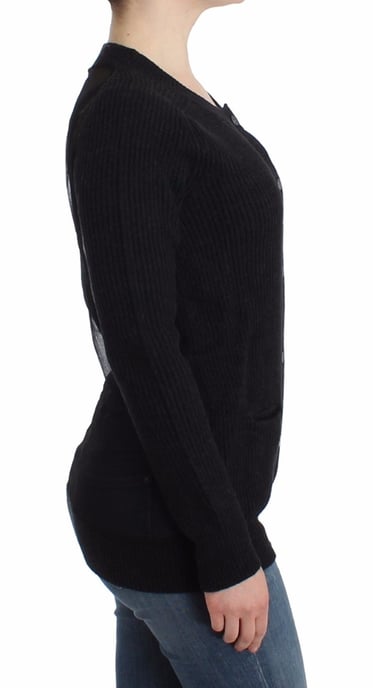 John Galliano Women's Black wool cardigan