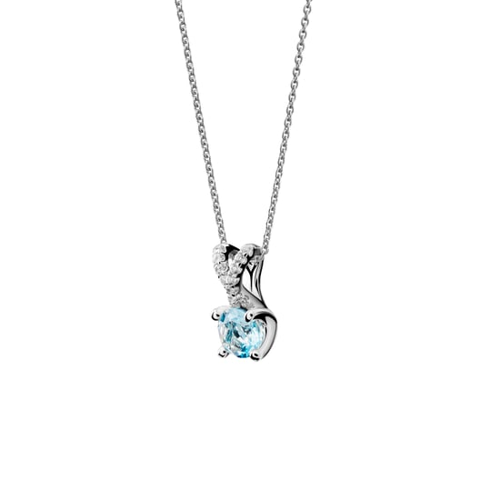 Orphelia 'Maya' Women's 925 Sterling Silver Chain with Pendant - Silver ZH-7478/AQ - Image 1