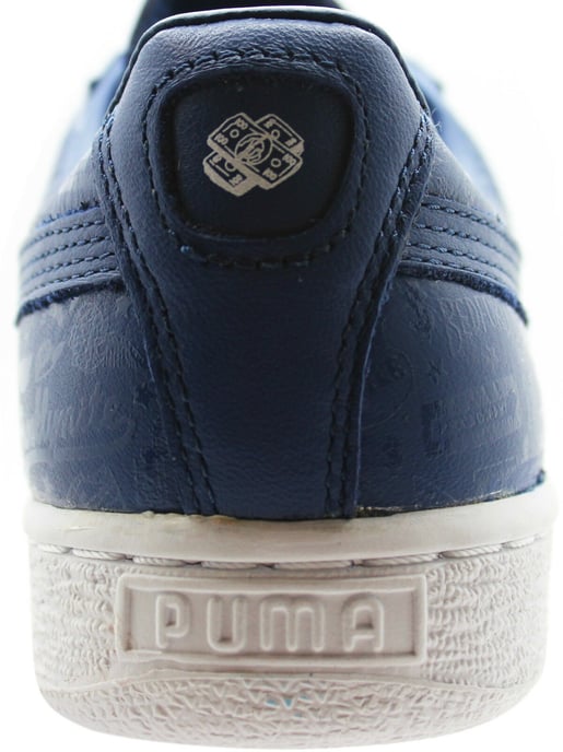 Puma Sophia Chang Basket Classic x Mens Leather Blue Lo Trainers 357296 02 B19D