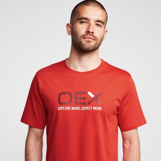 OEX Men's Explore Large Graphic Tee, Cotton Jersey T-Shirt