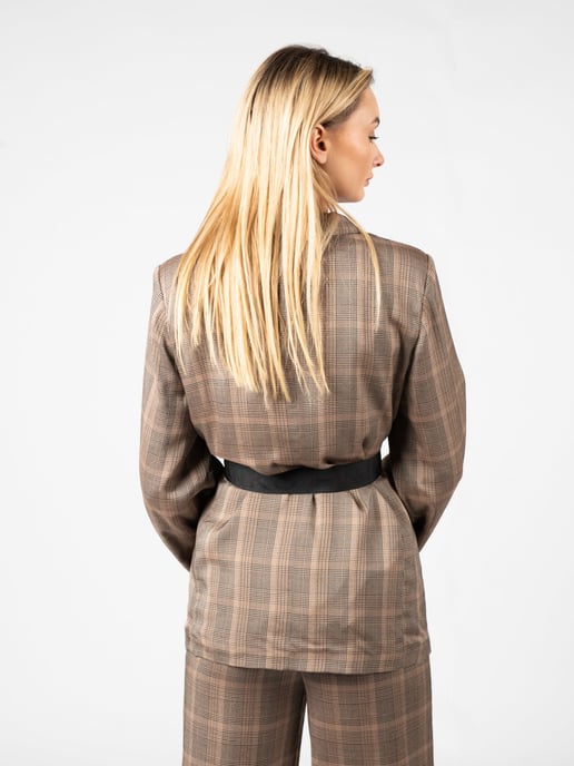 Pinko Jacket Giornale Woman's Brown - Image 4