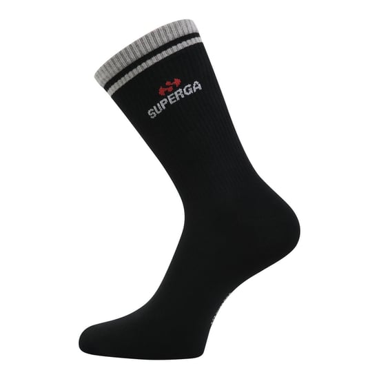 Superga Unisex Adult Ribbed Knitted Socks (Pack of 3) (Black) - Image 3