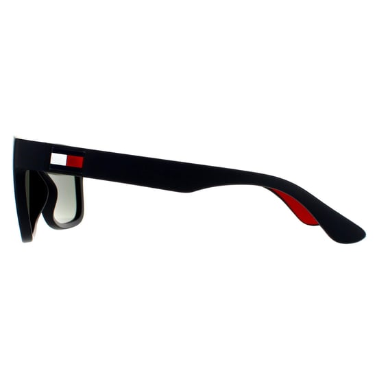 Tommy Hilfiger Rectangle Mens Matte Blue Blue Mirror Solglasögon - Image 3