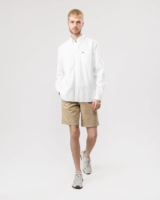 Lacoste Mens Casual Long Sleeve Woven Shirt