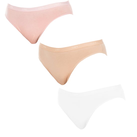 Pack-3 Les Pockets panties elastic fabric D4H00 woman