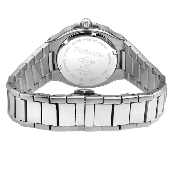 GV2 Potente Lady White MOP dial, 316L Stainless Steel Diamond  Swiss Quartz  Watch