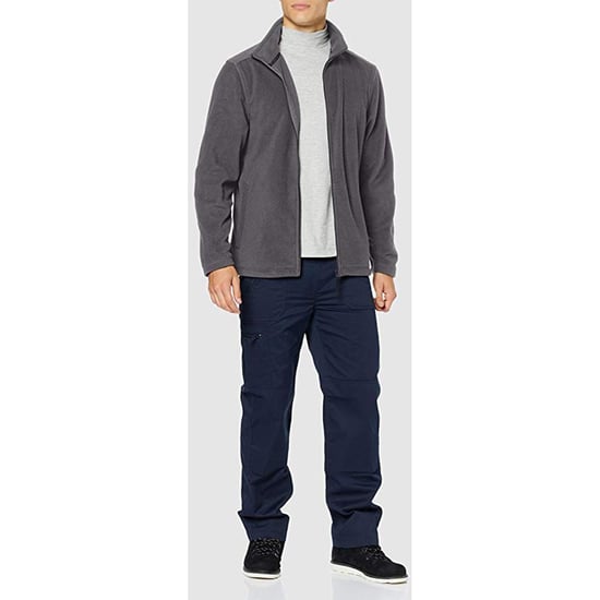 Regatta Mens Plain Micro Fleece Full Zip Jacket (Layer Lite) (Seal Grey)