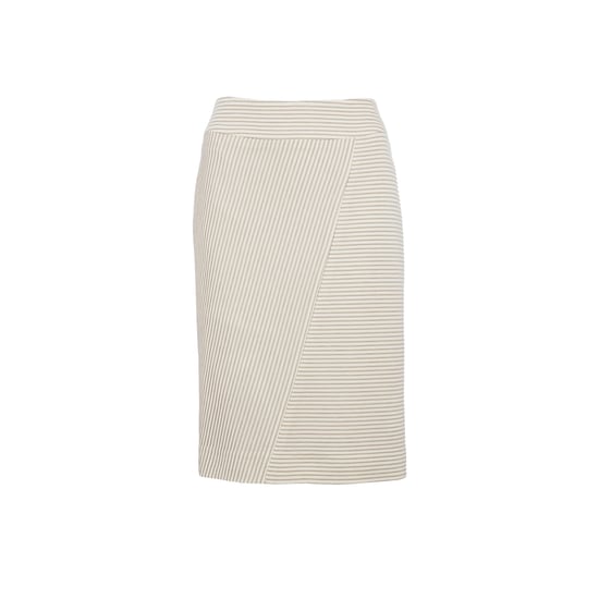 Cream Pencil Skirt
