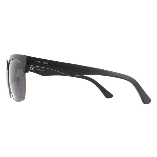 Police Sunglasses SPL354 Blackbird 1 V30P Black Grey Polarized