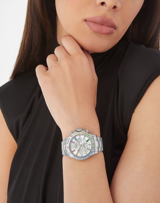 Philipp Plein Nobile Dames Zilveren Horloge PWSBA0123 - Image 3