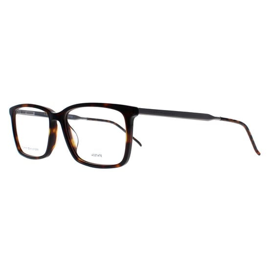Tommy Hilfiger Rectangle Mens Dark Havana TH 1641