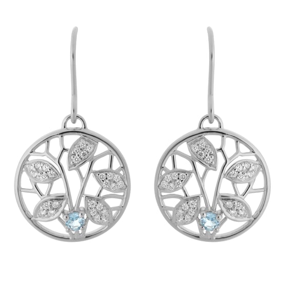 Orphelia 'Oceane' Dames 925 Sterling Zilveren Dangle Oorbellen - Zilver ZO-7090 - Image 1