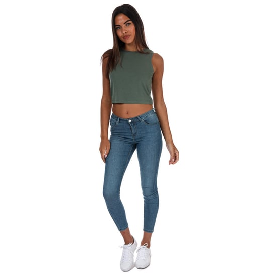 Women's Vero Moda Gemma Jersey Vest Top in Green