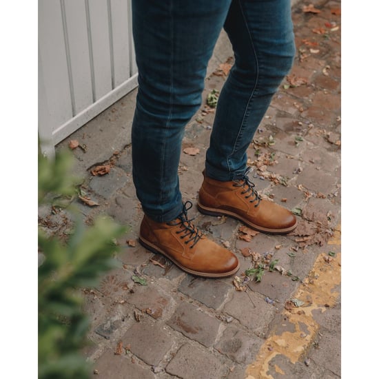 Hush Puppies Joel Leather Camel-stövlar för män - Image 6