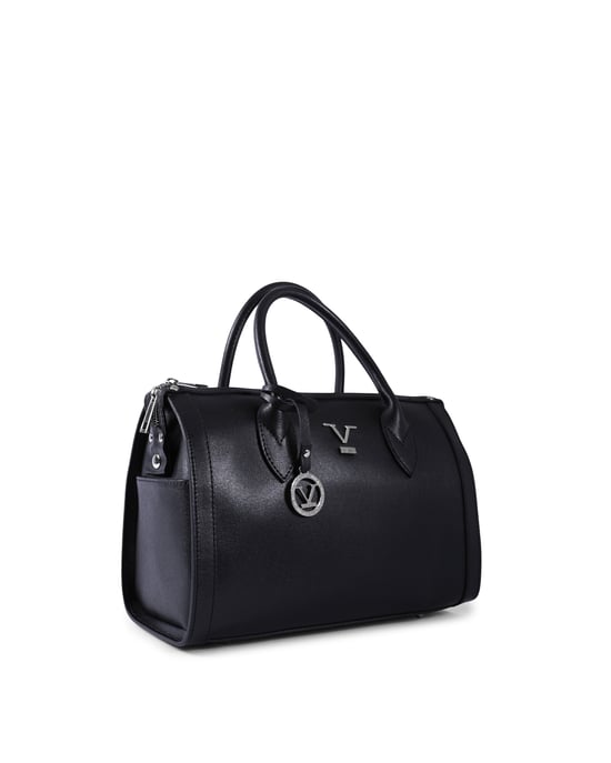 V Italia Womens Handbag V014 SAFFIANO-S NERO - Image 2