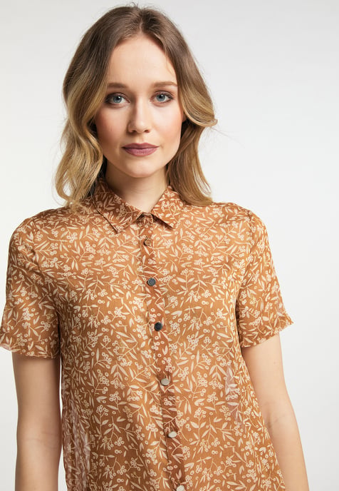 Dreimaster Blouse Dames kameel - Image 5