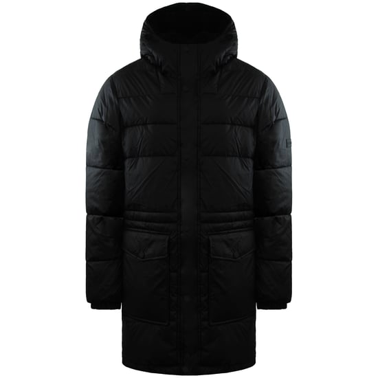 Hunter Interpid Mens Black Long Puffer Jacket - Image 1