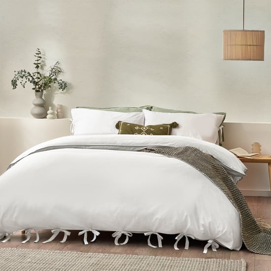 Yard Mallow Bowtie Cotton Duvet Cover Set - Image 1