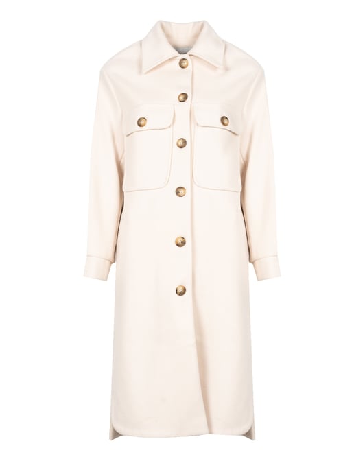 Silvian Heach Coat Woman's White - Image 1