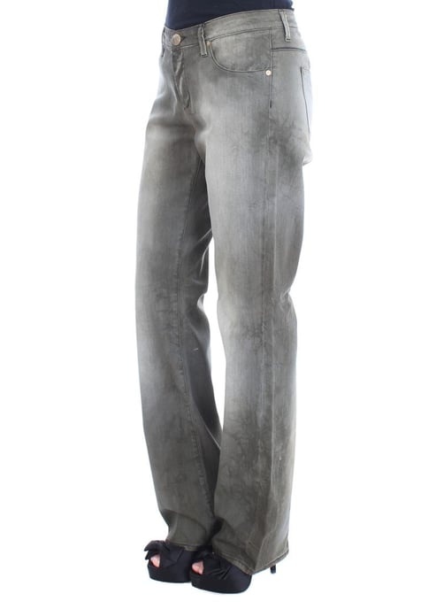 Ermanno Scervino Dam Grå Bomullsblandning Lösa Boyfriend Jeans - Image 2