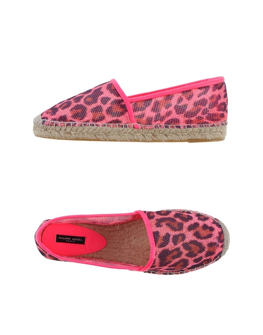 Philippe Model Pink Leopard Print Espadrilles