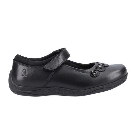Hush Puppies Meisjes Christina Leren Schoolschoenen (Zwart) - Image 1