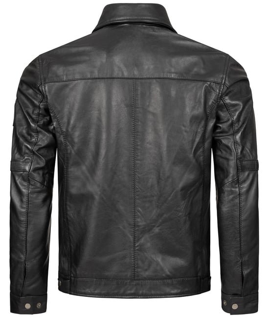 Rock Creek Lederjacke Schwarz - Image 4