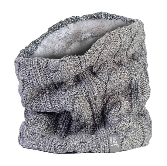 Heat Holders - Tjock kabelstickad fleecefodrad halsvärmare för damer - Image 1